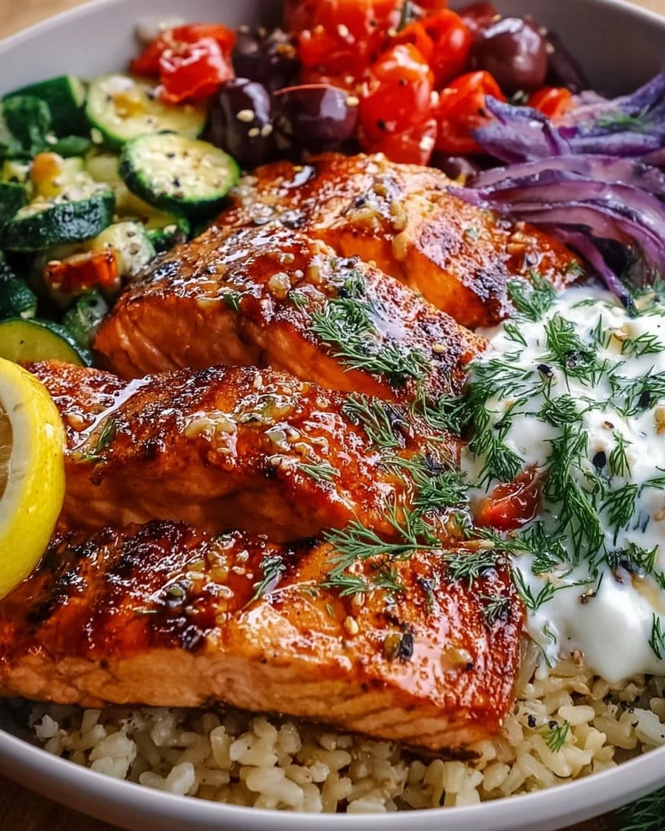 Crispy Rice Salmon Bowl featuring salmon, crispy rice, and fresh toppings.