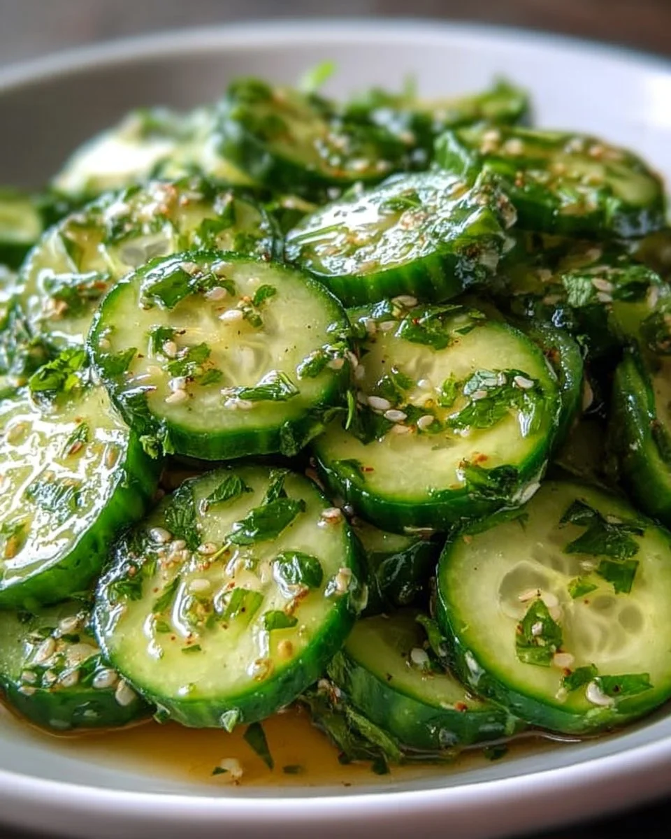 Fresh Honey-Lime Cucumber Salad with vibrant ingredients