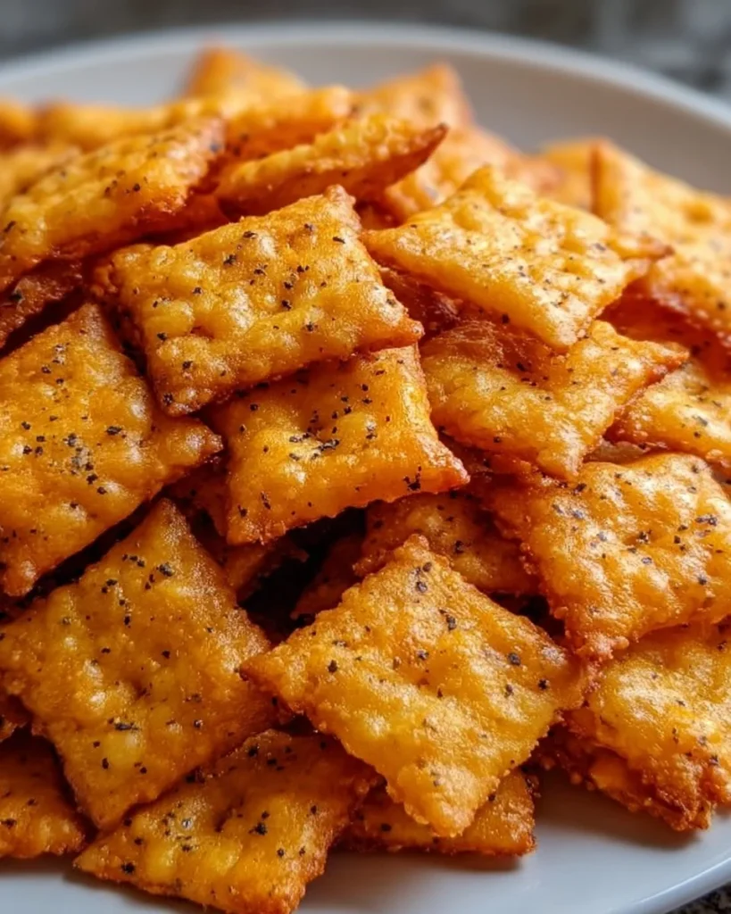 Delicious Sourdough Cheez-Its Snack Crackers in a bowl