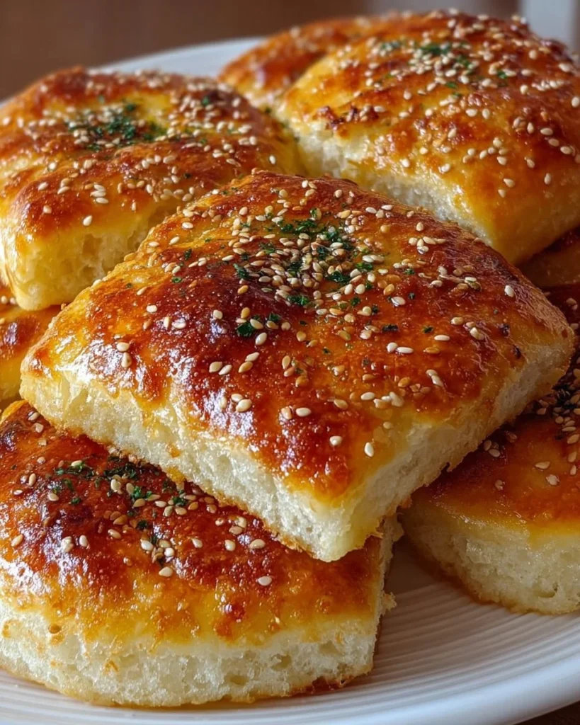 Homemade easy no-oven Turkish bread on a wooden table