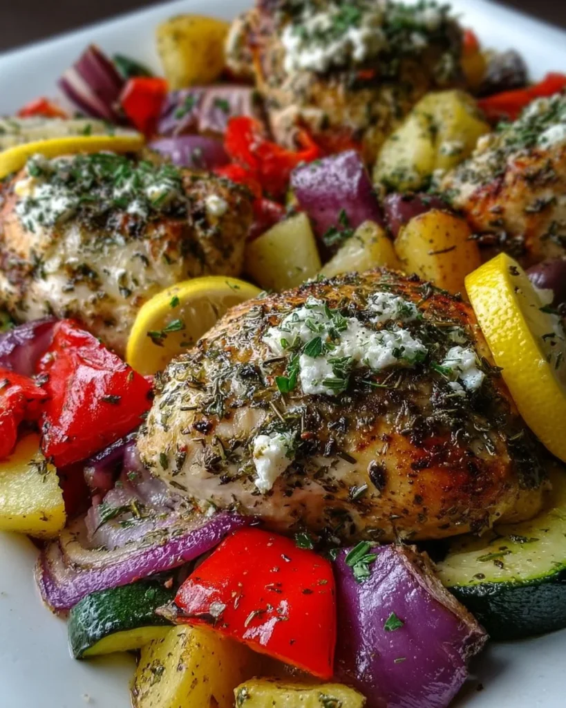 Herbed Greek Chicken Foil Packets with vibrant vegetables in foil ready for grilling.
