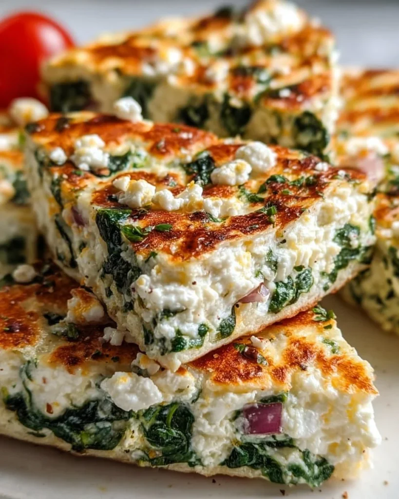 Mediterranean cheese spinach dish served in a bowl with colorful ingredients.