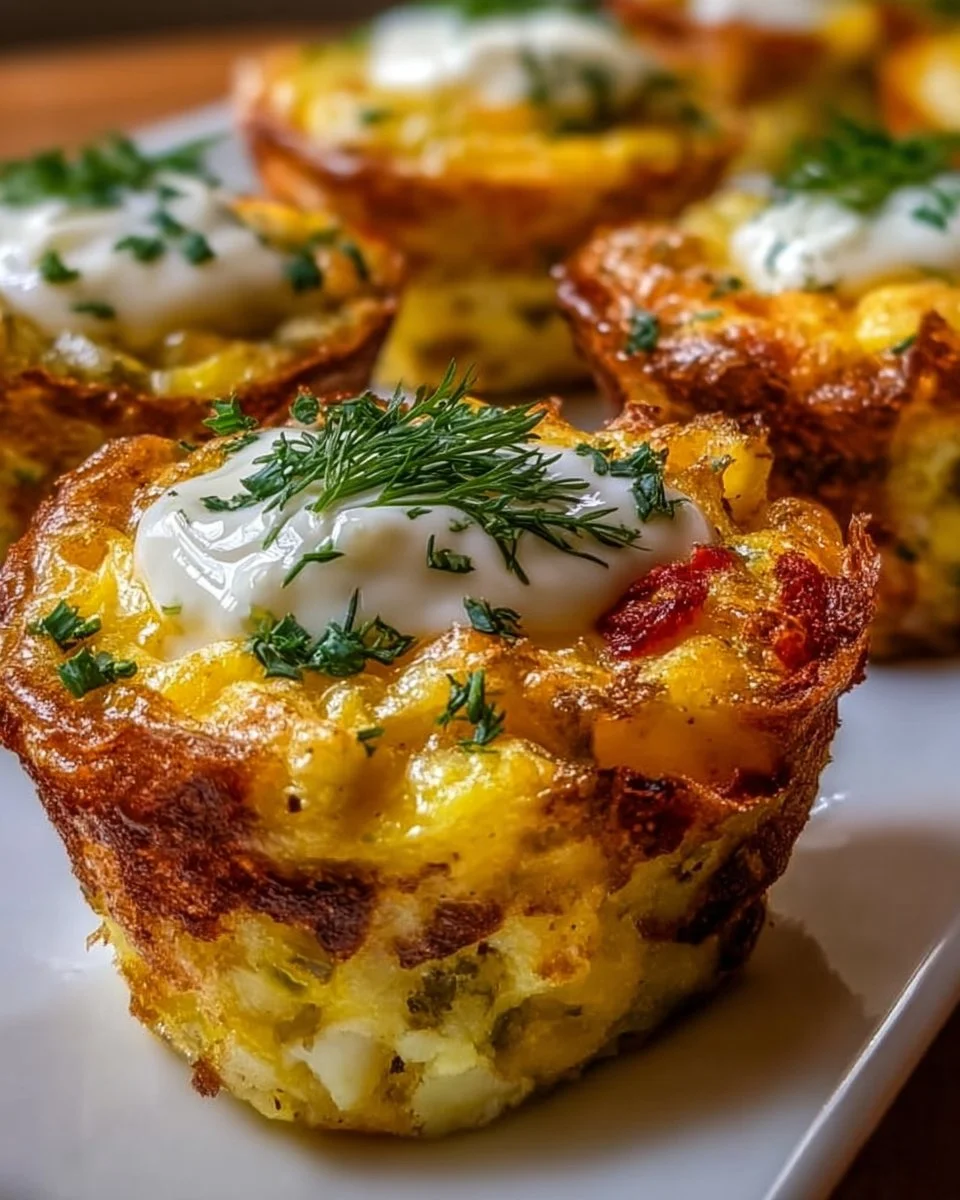Delicious homemade egg potato muffins with a pickle twist