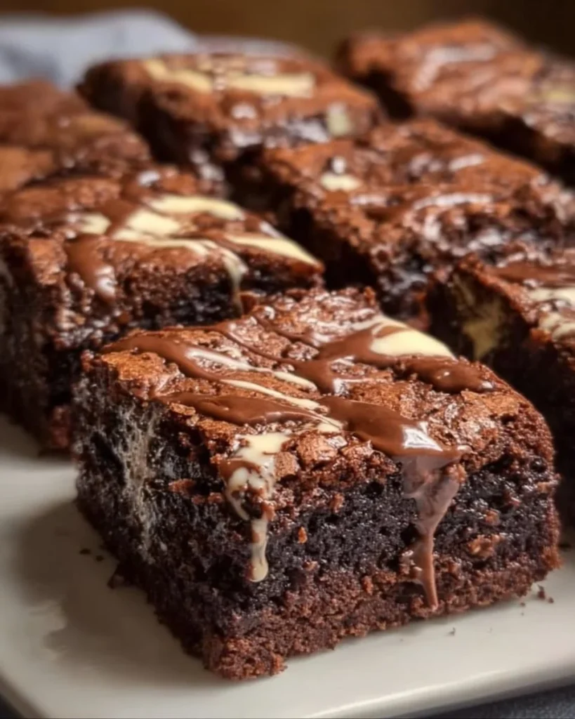 Decadent sourdough brownies made with sourdough discard for a rich flavor.