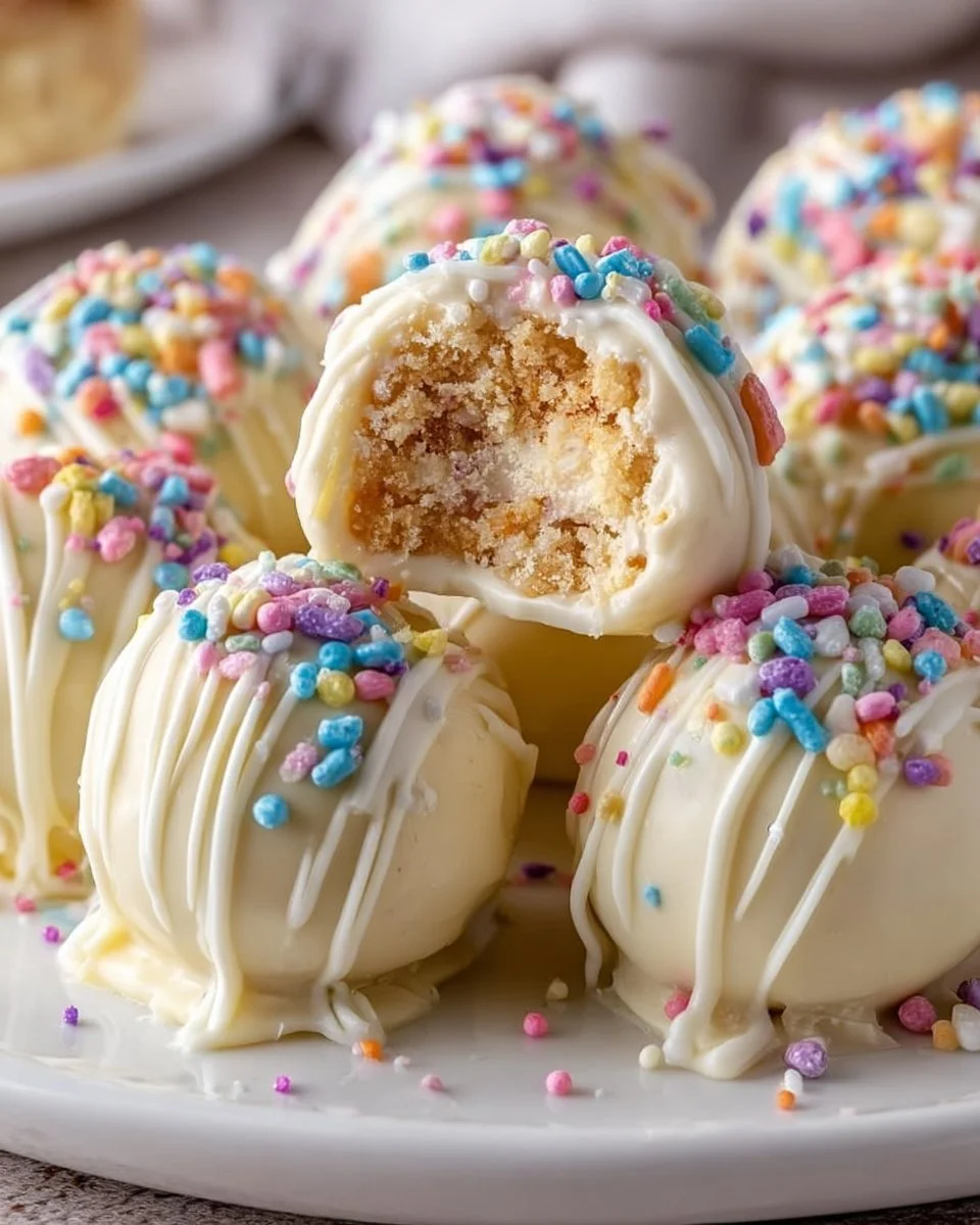 Delicious Banana Pudding Easter Truffles decorated for spring celebrations