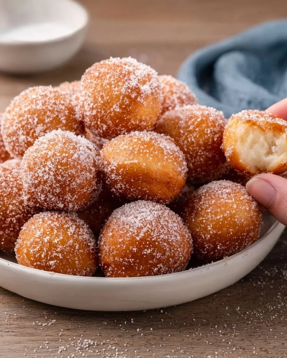 Delicious mini donut bites in various flavors.