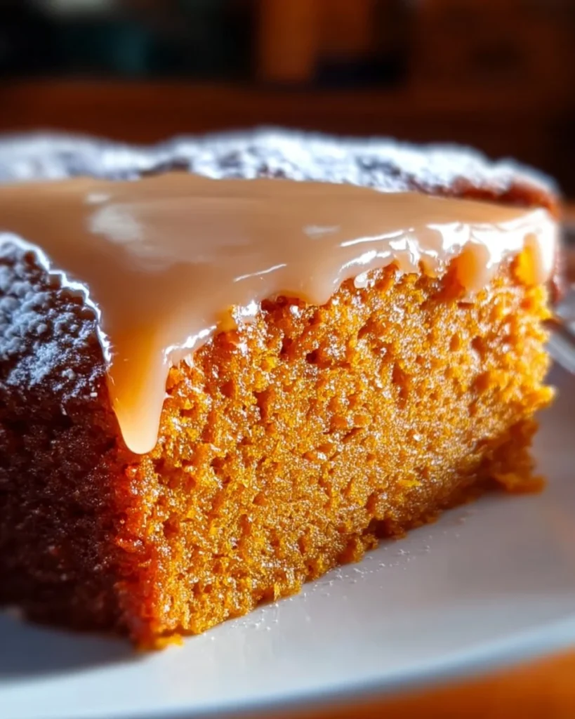 Deliciously moist Southern sweet potato cake with cream cheese frosting.