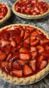 Big Boy's Fresh Strawberry Pie with ripe strawberries and flaky crust