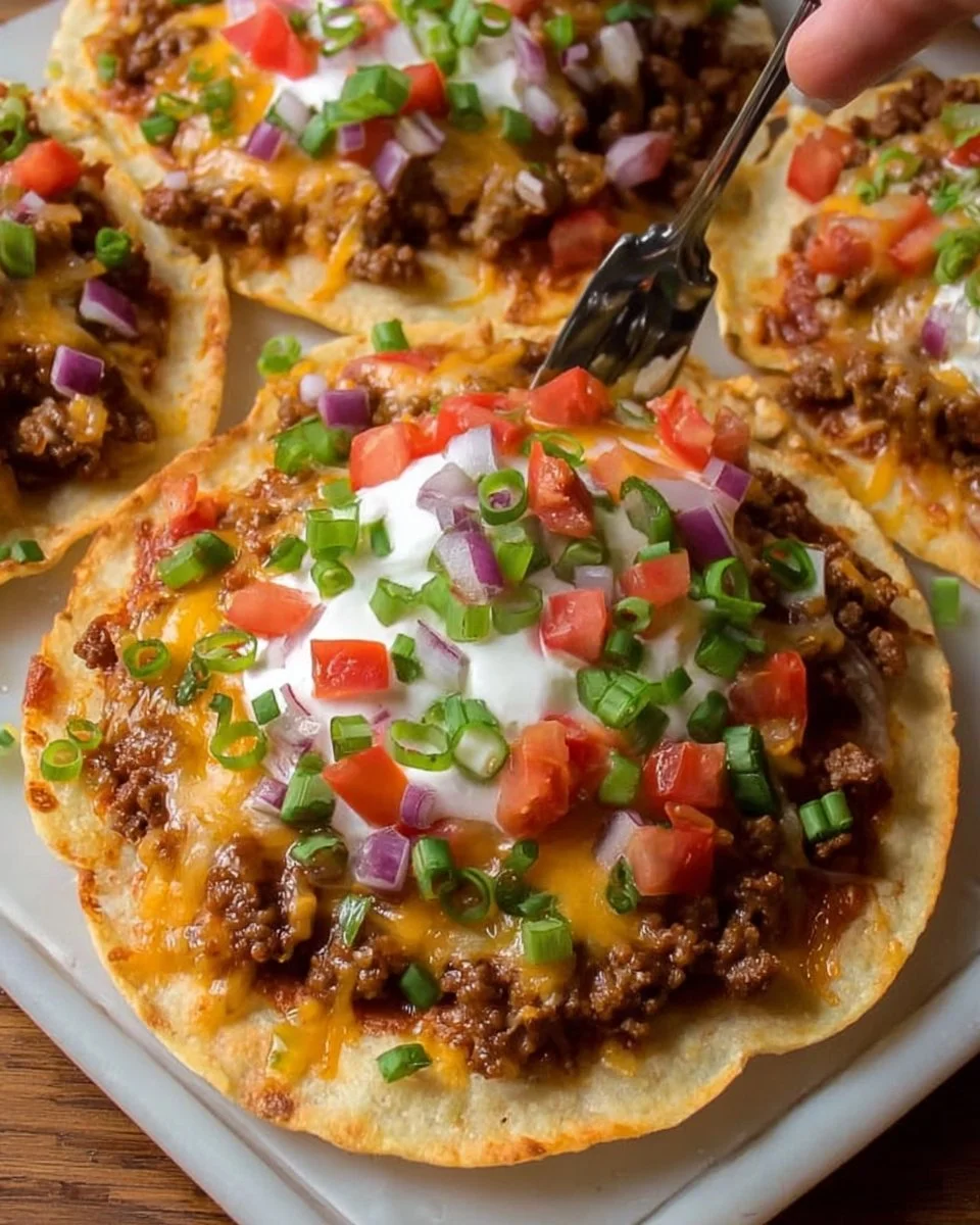 Delicious homemade Taco Bell style Mexican pizza recipe.