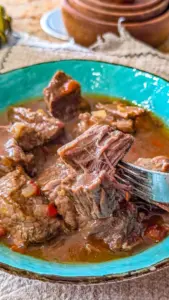 Delicious Crockpot Pepper Steak prepared with fresh vegetables and spices.
