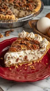 Delicious Sugar-Free Pecan Cream Pie on a dessert table